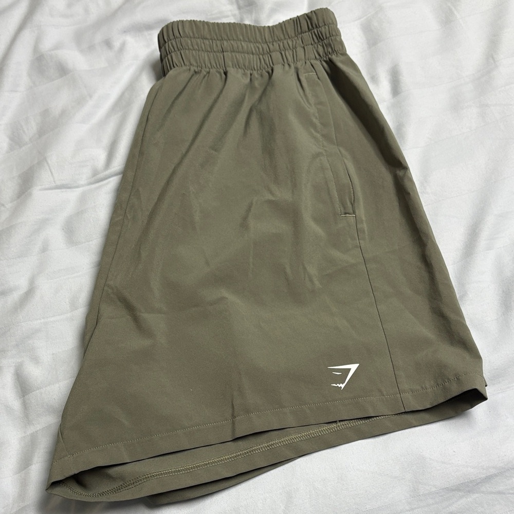 GymShark Olive Green Athletic Shorts